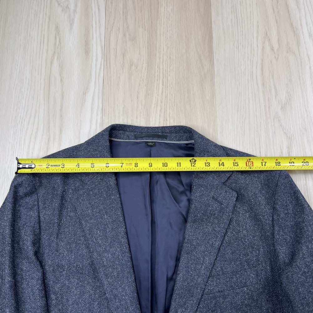 J.Crew Ludlow Slim-fit Unstructured Blazer in English Wool-Cotton Size 42L Blue - Picture 12 of 14
